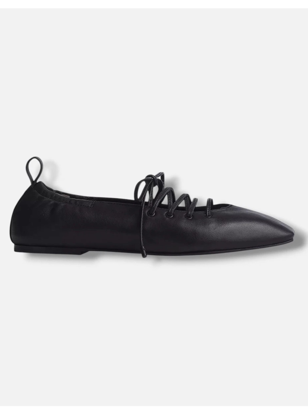 rag & bone Sophia Tie Ballet Flats Black
Size 40 = US 10